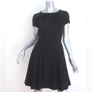 Red Valentino Black Pleated Dress
